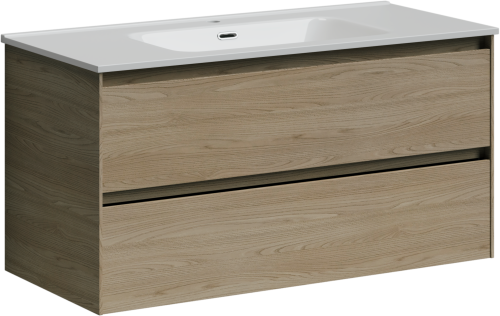 Тумба под раковину Sancos Cento CN100KE 99х45х50 подвесная цвет карпатская ель - фото 2